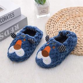 img 1 attached to 🐶 Stylish Fluffy Doggy Slippers for Baby Boys' – Perfect Shoes via Slippers