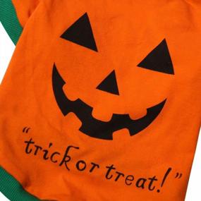 img 1 attached to Orange Pumpkin Pet Costume T-Shirt For Small Dogs And Cats - Perfect For Halloween (Medium Size: 5.5Lb-8.8Lb)