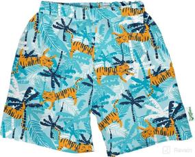 img 4 attached to i play. by green sprouts Boys' Trunks with Built-in Reusable Swim Diaper - Ultimate Swimwear for Boys