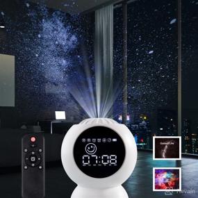 img 3 attached to ⭐ Kids LED Alarm Clock Projection Light, Adjustable Brightness Star Projector Galaxy with Timer Alarm Clock Sky Light for Children Adults Nursery Bedroom, Perfect Gift for Children - Enhanced SEO