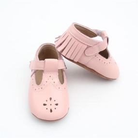 img 3 attached to 👧 Liv Leo Moccasins: Sparkling Leather Girls' Shoes – Flats