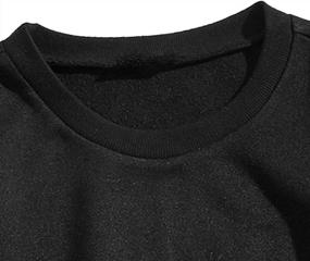 img 1 attached to Оставайтесь удобными и стильными в толстовке Keepfit Crew с принтом букв: Повседневная пуловерная блузка с длинным рукавом