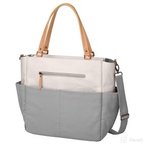 img 2 attached to 🐾 Petunia Pickle Bottom City Carryall: Birch/Stone - A Stylish and Functional must-have for Pet Parents