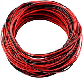 img 4 attached to Универсальный соединительный провод из бескислородной меди красного и черного цвета калибра 22 для автомобильной и лодочной проводки — длина 70 футов идеально подходит для проводки светодиодной ленты