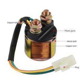 img 3 attached to 🔌 Road Passion Starter Solenoid Relay: Compatible with Honda ATV TRX500 FOURTRAX Foreman Rubicon (2001-2011), TRX650 FOURTRAX Rincon (2003-2005), TRX680 FOURTRAX Rincon (2006-2010), TRX90, TRX350, TRX400, TRX500, TRX650 – High-Quality Power Solution