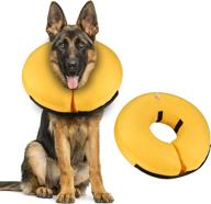 🐶 muksiron inflatable dog cone collar - soft adjustable recovery collar for dogs and cats post-surgery, effective altern logo