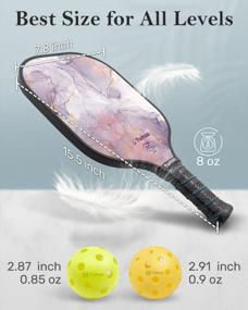 img 1 attached to Get Your Game On: Tumaz USAPA Approved Pickleball Paddles Set With Premium Honeycomb Core And Fiberglass Face - Includes Balls And Grip Tapes!
