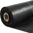 premium heavy duty weed barrier fabric - 6.5ftx300ft with high permeability for flower bed and geotextile underlayment logo