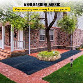 img 3 attached to Premium Heavy Duty Weed Barrier Fabric - 6.5FTx300FT With High Permeability For Flower Bed And Geotextile Underlayment