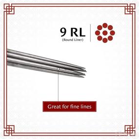 img 1 attached to 💉 Sterilized Tattoo Needles 9 Round Liner (9RL) - 1TattooWorld OTW 50