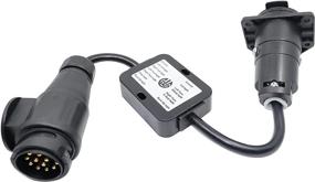 img 4 attached to Превратите свои европейские фонари для прицепов с 13-контактным разъемом CARROFIX в 7-контактный адаптер США