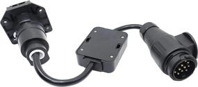 img 2 attached to Convert Your European Trailer Lights With CARROFIX 13-Pin Plug To 7-Way USA Adapter