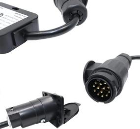 img 1 attached to Convert Your European Trailer Lights With CARROFIX 13-Pin Plug To 7-Way USA Adapter