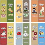 набор из 30 закладок с шутками о ферме — поощрения в классе для детей и подростков логотип