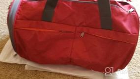 img 6 attached to Идеальная спортивная сумка для мужчин и женщин - спортивная сумка CANWAY 30 л с мокрым карманом, отделением для обуви и многофункциональными сумками в элегантном черном дизайне