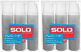 img 4 attached to Convenient 300-Count Package 🥤 of Solo 3-Ounce Plastic Bathroom Cups