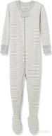 comfort and style combined: moon and back by hanna andersson girls' one piece footed pajama logo