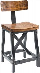 img 2 attached to Modern Industrial Style: Ink+Ivy Lancaster Counter Stools With Contoured Seat And Removable Backrest For Comfortable Dining And Kitchen Use