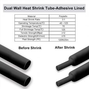 img 2 attached to 50Ft Roll Of AIRIC 3:1 Heat Shrink Tubing With Adhesive Lining - Industrial Grade Marine Black Tube