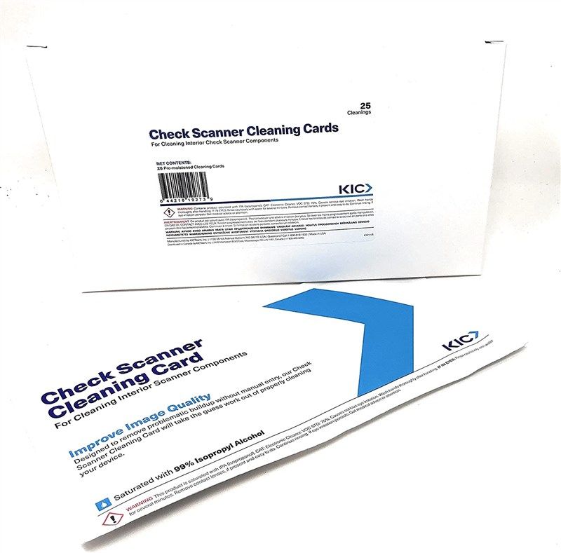 check scanner cleaning cards 25 로고