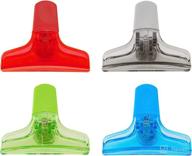 🔒 kizmos set of 4 magnetic multipurpose bag clips, in multicolored логотип