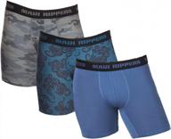 men's performance boxer briefs by maui rippers - comfortable stretch fabric for everyday and active wear logo