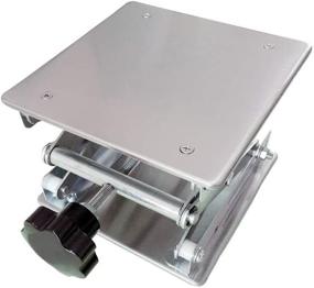 img 4 attached to LabZhang 6" X6" Stainless Steel Lab Jack Scissor Stand Platform - Expandable Lift Height Range 74Mm-275Mm, Max Support Weight 25Kg
