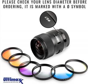 img 2 attached to 46MM Ultimaxx Professional Camera Lens Gradual Color Filter Kit (Orange, Yellow, Blue, Purple, Red, Grey) With 46MM Thread And Protective Pouch