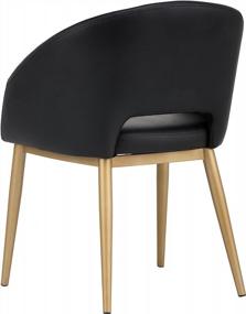 img 3 attached to 🪑 Stylish and Contemporary: Sunpan Modern Thatcher Dining Chair, Onyx