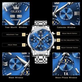 img 1 attached to Automatic Watches For Men Birthday Gifts For Him Dad Husband Boyfriend Reloj Para Hombre