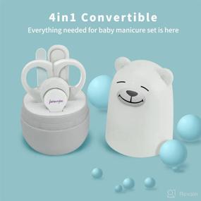 img 3 attached to 🐻 Baby Nail Clippers Set: Cute Case, Infant Manicure & Pedicure Kit for Newborns, Kids, & New Parents - Perfect Shower Gift! (Polar Bear Theme)