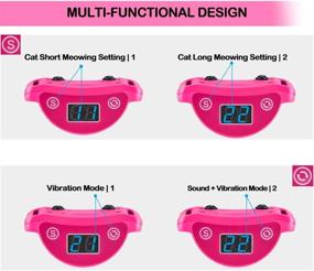 img 2 attached to Paipaitek Silent Meow Collar, Advanced Vibration Collar for Cats, Unique Cat Training Collar to Curb Excessive Meowing, 5 Progressive Training Modes - Safe & Reflective