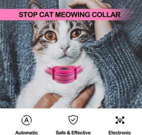 img 3 attached to Paipaitek Silent Meow Collar, Advanced Vibration Collar for Cats, Unique Cat Training Collar to Curb Excessive Meowing, 5 Progressive Training Modes - Safe & Reflective