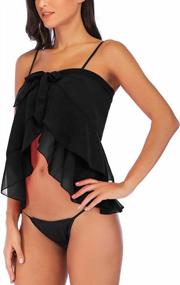 img 1 attached to Summer Must-Have: DODOING Womens Chiffon Beach Cover Up In Multi-Wear Ruffle Pareo Style