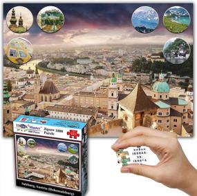 img 4 attached to Think2Master Salzburg, Austria 1000 Pieces Jigsaw Puzzle. (For Teens & Adults) Finished Puzzle Size Of This European Travel Destination Is 26.8” X 18.9”