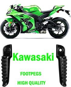 img 4 attached to 🔧 Black TCMI Rear Footrests Foot Pegs for KAWASAKI ZZR 1400 ZX14 ZX-14 (2006-2013) - Improves SEO