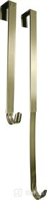 img 4 attached to Adapt Adjustable Length Wreath Hanger - Holds up to 10 lbs - Antique Brass Finish