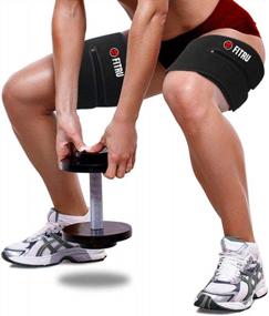 img 1 attached to Premium Thigh Trimmers For Men & Women - Get Fit With A Body Wrap Sauna Waist Trainer!