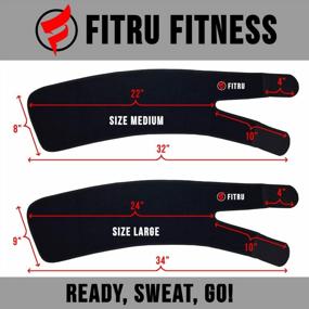 img 2 attached to Premium Thigh Trimmers For Men & Women - Get Fit With A Body Wrap Sauna Waist Trainer!