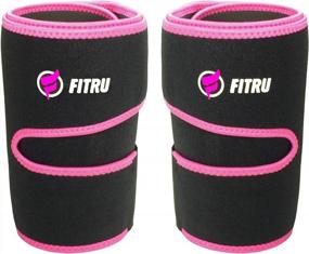 img 4 attached to Premium Thigh Trimmers For Men & Women - Get Fit With A Body Wrap Sauna Waist Trainer!