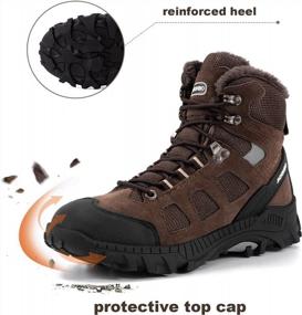 img 1 attached to Winter Hiking Boots With Full Fur Lining For Men And Women By JACKSHIBO- Ideal For Cold Weather And Outdoor Activities