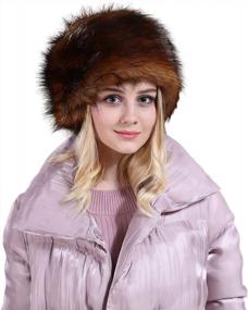 img 3 attached to Unisex Faux Fur Trapper Winter Trooper Ushanka Russian Bomber Hat Earflap Cossack Pilot Aviator Cap