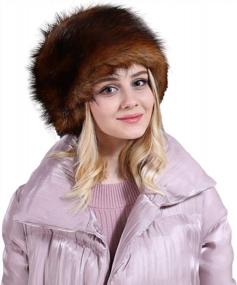 img 2 attached to Unisex Faux Fur Trapper Winter Trooper Ushanka Russian Bomber Hat Earflap Cossack Pilot Aviator Cap