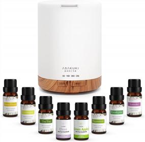 img 4 attached to 300Ml Ultrasonic Aromatherapy Essential Oil Diffuser Set By ASAKUKI