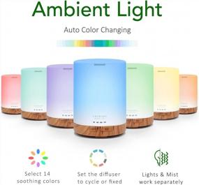 img 3 attached to 300Ml Ultrasonic Aromatherapy Essential Oil Diffuser Set By ASAKUKI