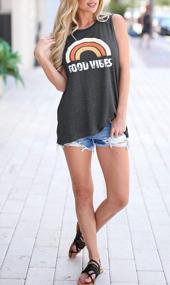 img 1 attached to Women'S Sleeveless Tank Tops: Casual Loose Graphic Summer T-Shirts With Comfy Fit, Perfect For Everyday Wear And Tunic Tops Style