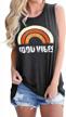 women's sleeveless tank tops: casual loose graphic summer t-shirts with comfy fit, perfect for everyday wear and tunic tops style logo