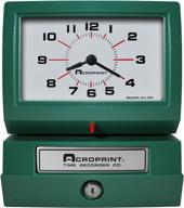 acroprint 150qr4 сверхмощный автоматический регистратор времени - печатает месяц, дату, час (0-23) и минуты логотип