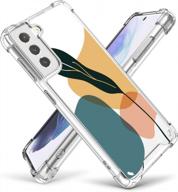 милый чехол с прозрачным кристаллом cutebe для samsung galaxy s21, выпущенный в 2021 году, ударопрочная серия, жесткий пк + бампер из тпу, устойчивый к желтому цвету защитный чехол, белый цветочный дизайн, женщины и девушки логотип