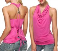 summer halter top for women: sleeveless cowl neck backless shirt by zeagoo logo